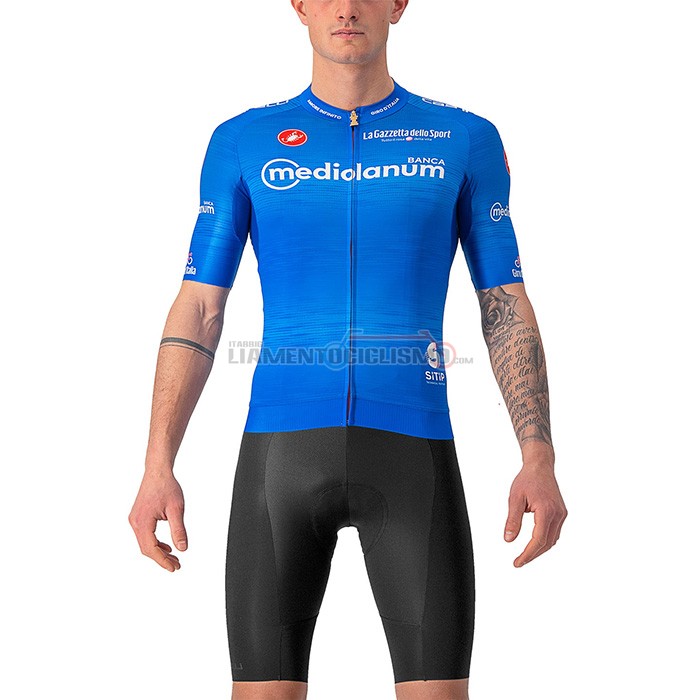Abbigliamento Ciclismo Giro d'Italia Manica Corta 2022 Blu